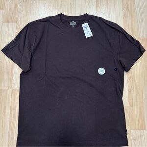 Hollister Chocolate Brown Crewneck Tee